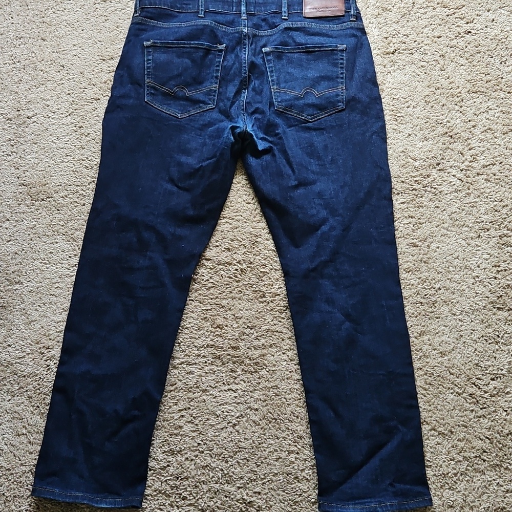 The Original Ben Sherman Straight Fit Jeans, Dark Wash, Size 38S - Picture 6 of 8
